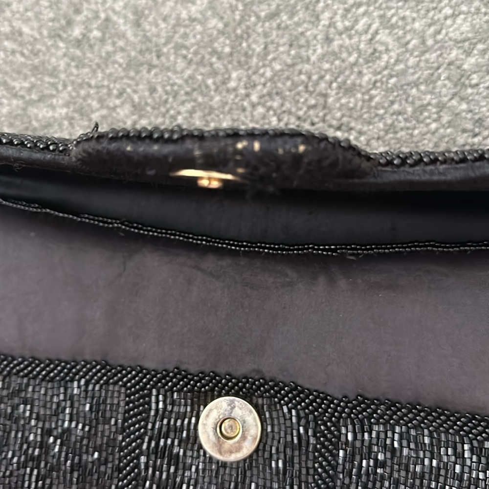 Vintage Walborg black beaded clutch - Picture 7 of 7